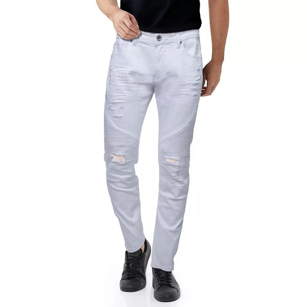 Mens RAW X by Xray Stretch Moto Skinny Jeans Product Image