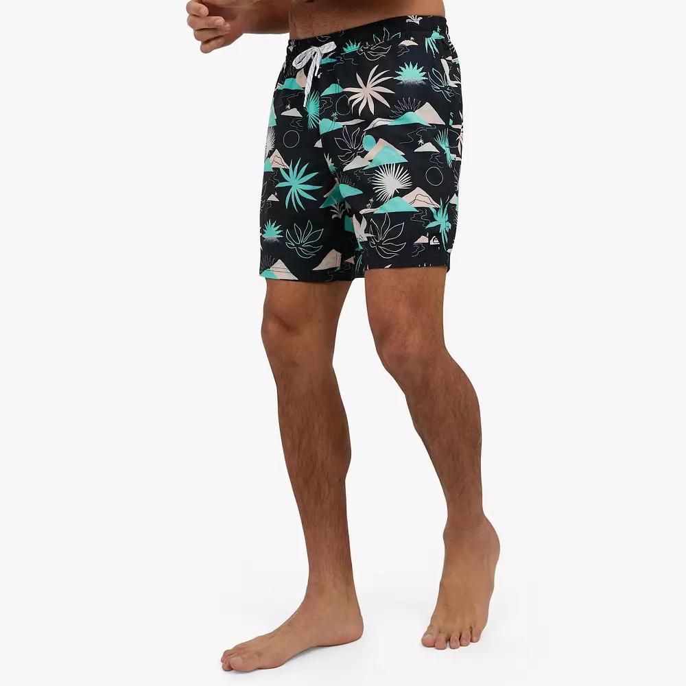 Men's Quiksilver 6.5" Breezy Plains Swim Trunks, Size: Medium, Black Product Image
