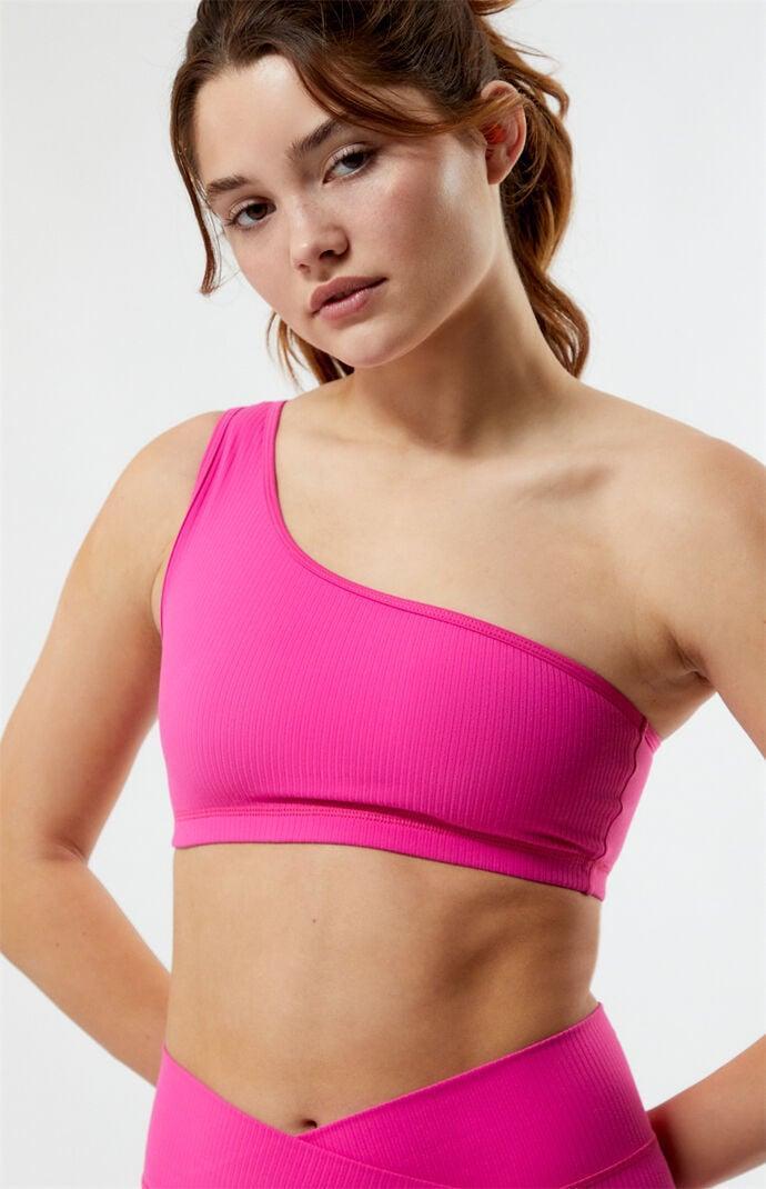 PAC 1980 Women's Active Bold Ribbed One Shoulder Top Product Image