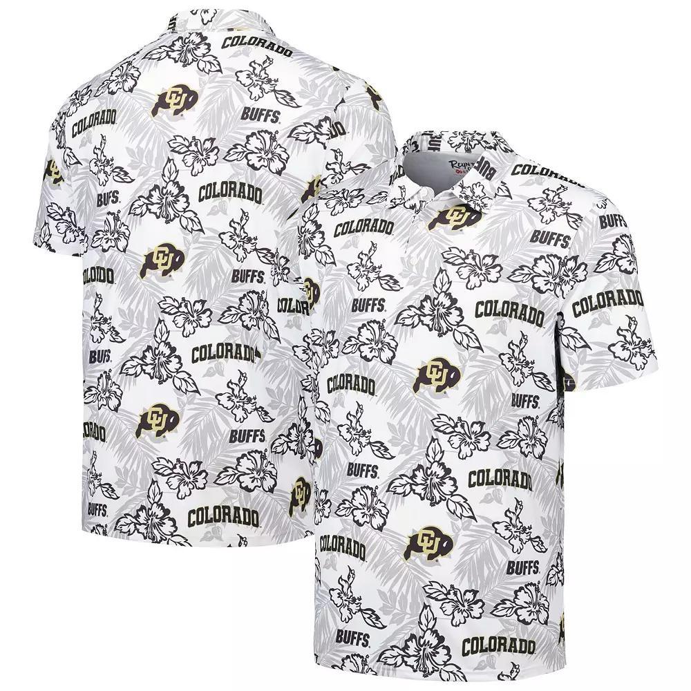 Men's Reyn Spooner  White Colorado Buffaloes Performance Polo, Size: 2XL Product Image