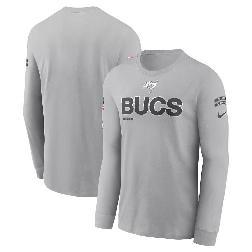 Men's Nike Gray Cincinnati Bengals 2024 Salute To Service Long Sleeve T-Shirt, Size: Small, Grey Product Image