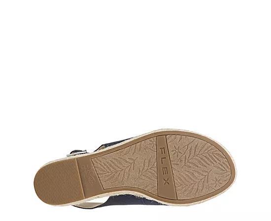 LifeStride Socialite Women's Wedge Sandals, Size: 6 Wide, Blue Product Image