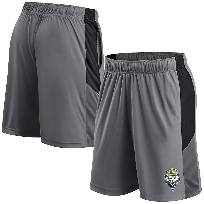 Men's Fanatics Gray Seattle Sounders FC Team Shorts, Size: XL, Grey Product Image