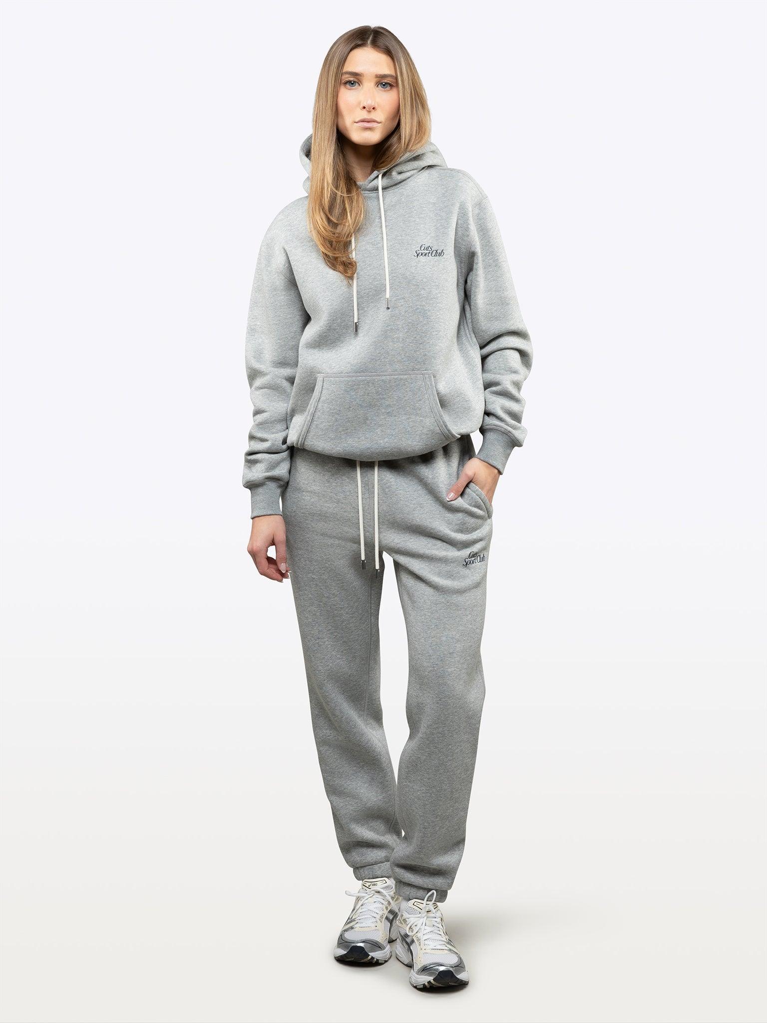Sport Club Hoodie | Heather Grey Classic-Fit Product Image