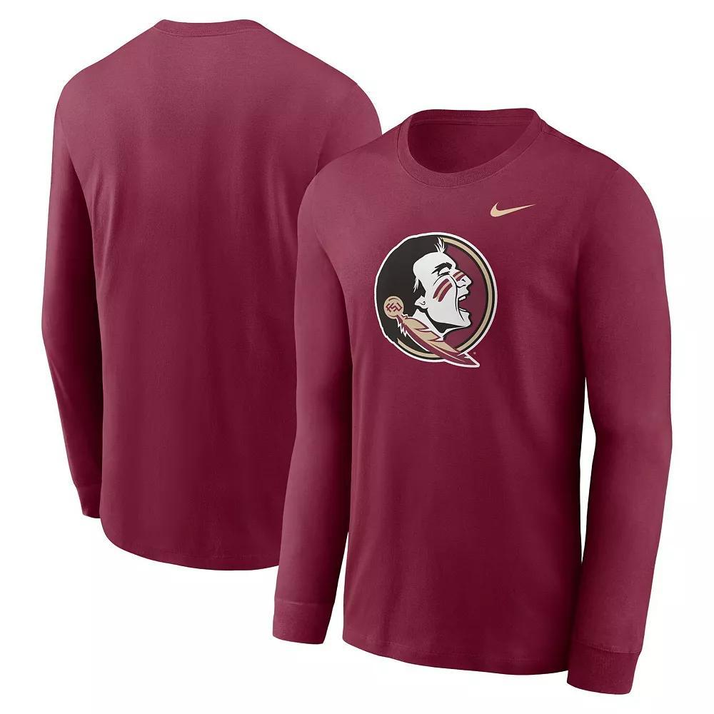 Men's Nike Garnet Florida State Seminoles Primary Logo Long Sleeve T-Shirt, Size: XL, Red Product Image