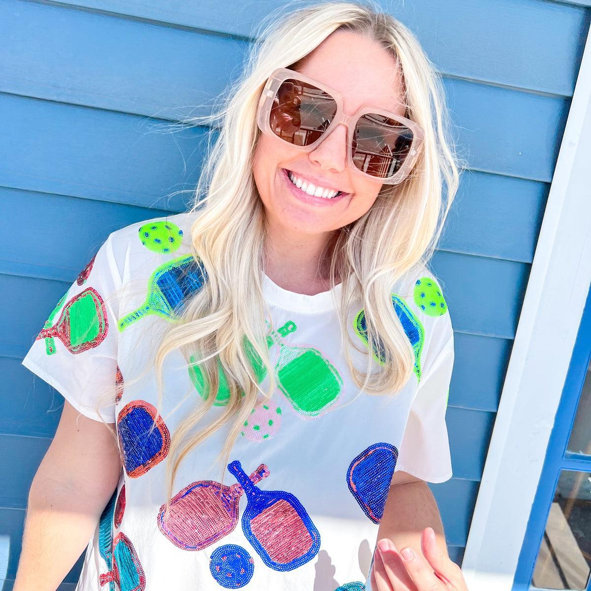 Sequin Pickleball Active Tee Product Image