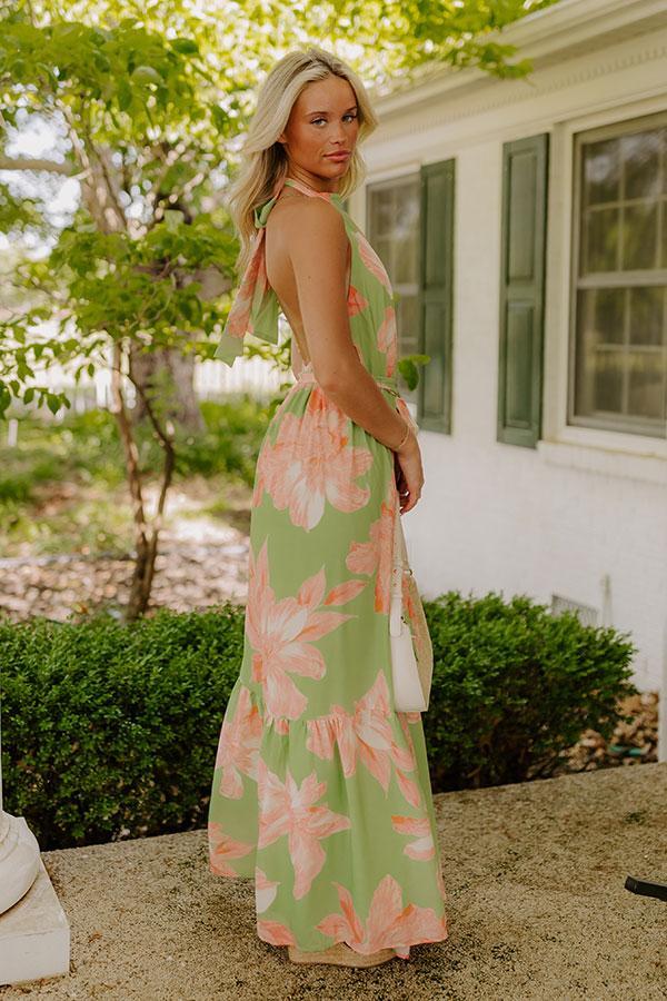 Coastal Blossom Floral Maxi Dress Product Image