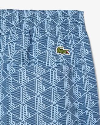 Mid Length Monogram Print Swim Trunks Product Image