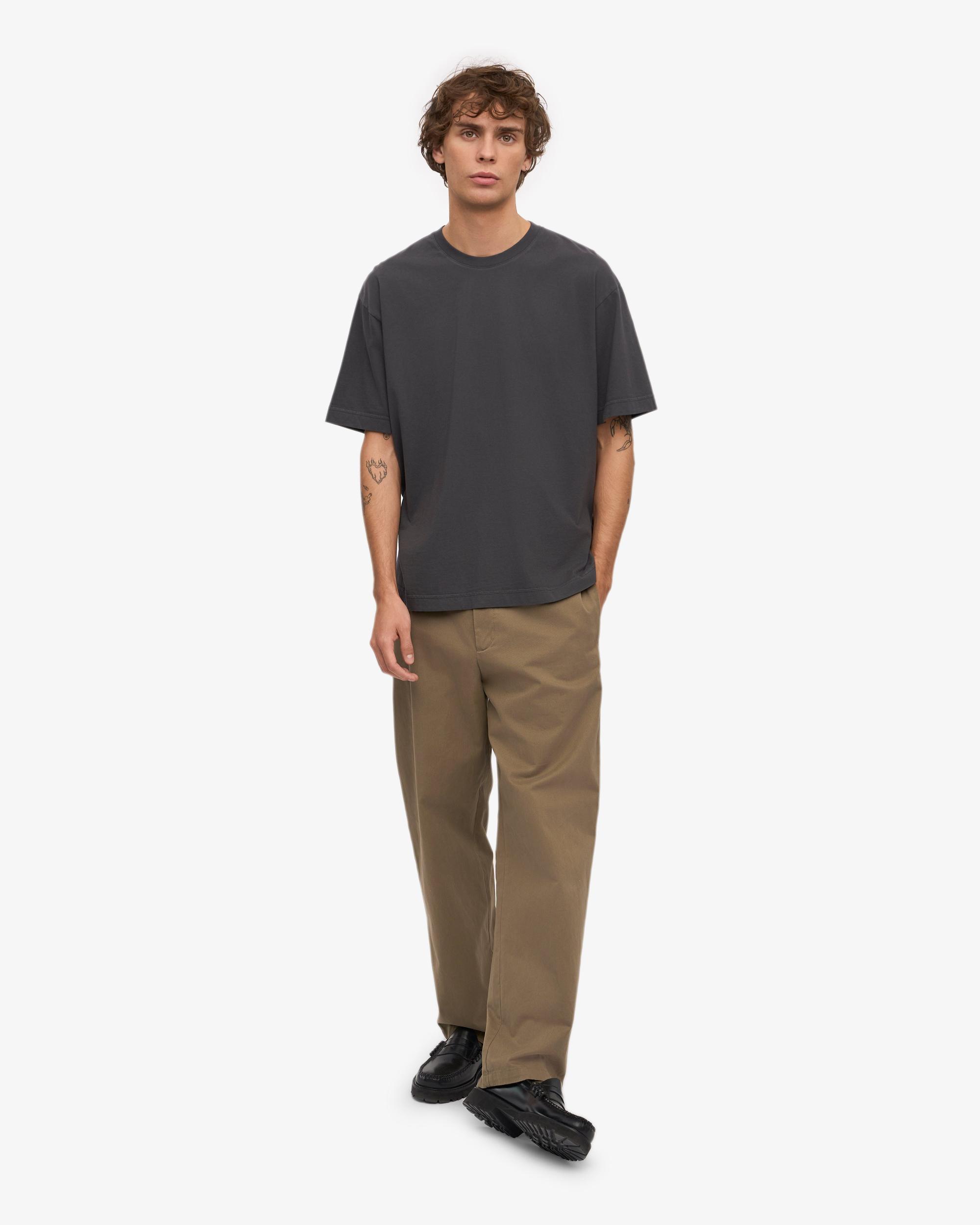 Oversized Organic T-Shirt - Lava Grey Product Image