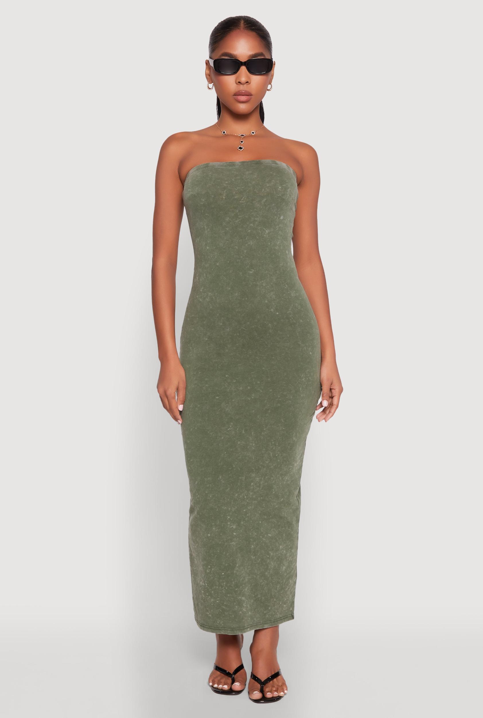 Womens Daisy Mineral Wash Maxi Tube Dress Product Image