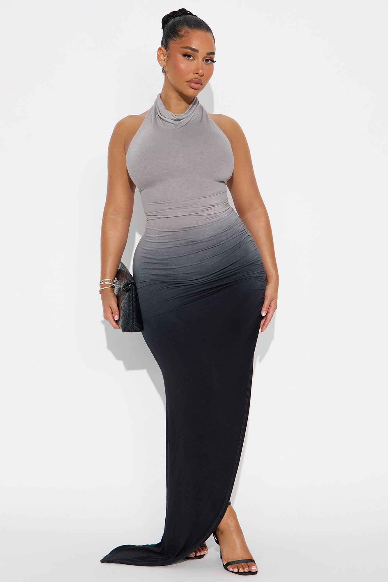 Gwen Ombre Maxi Dress - Grey/combo Female Product Image