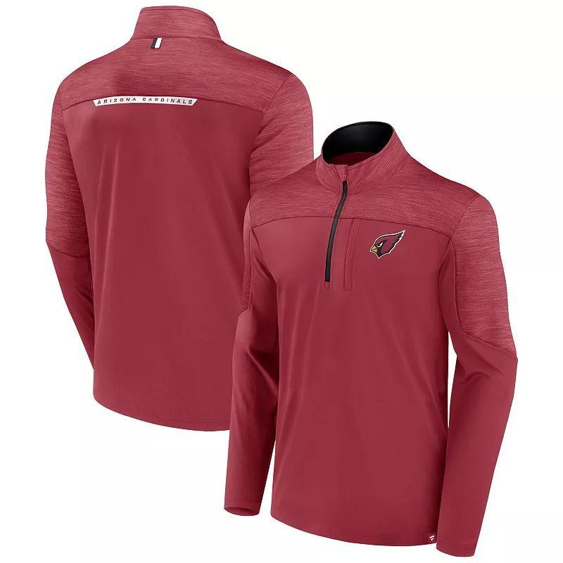 Men's Fanatics Branded Cardinal Arizona Cardinals Defender Half-Zip Top, Size: 4XL, Red Product Image