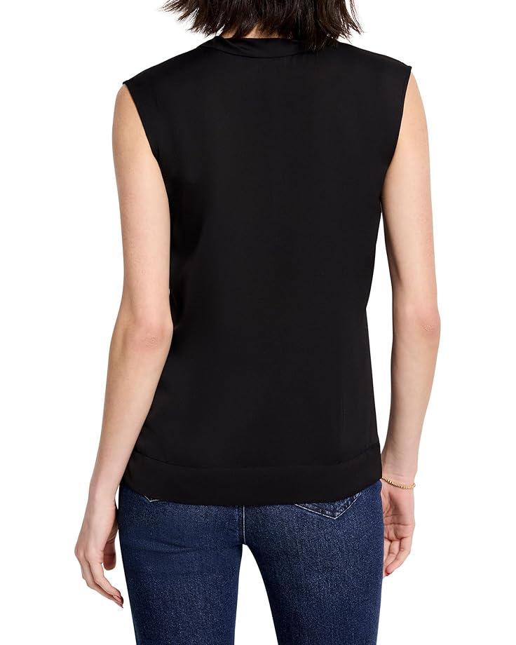 Sleeveless Blouse with Trim Product Image
