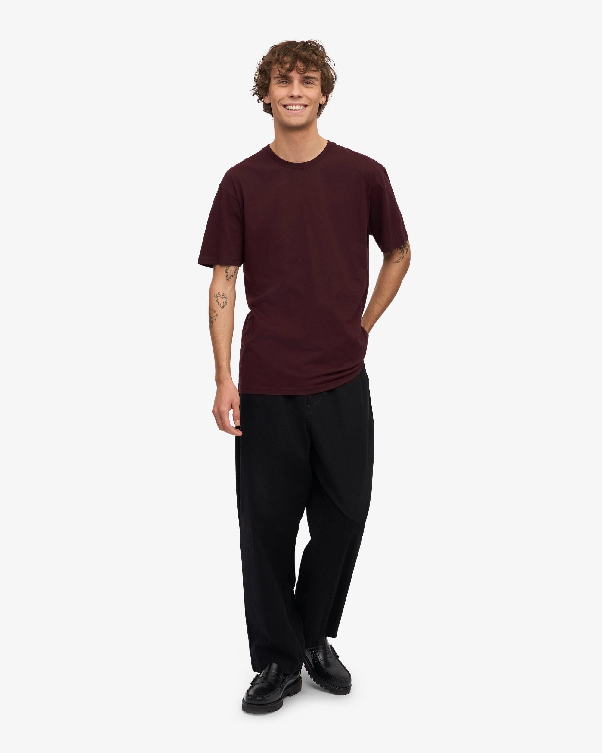 Classic Organic Tee - Oxblood Red Product Image