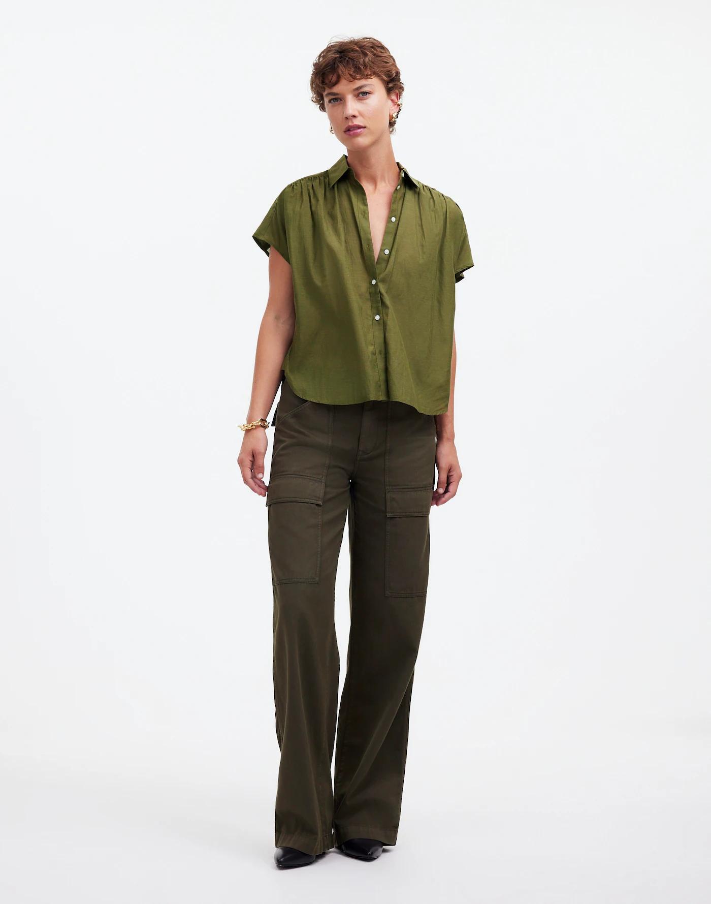 Cap-Sleeve A-Line Top Product Image
