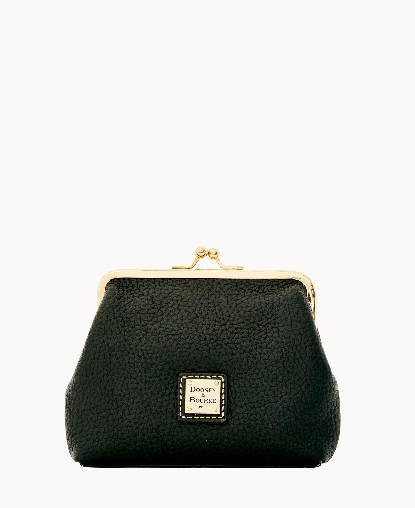 Dooney & Bourke Womens Pebble Grain Large Framed Purse in Blush, Leather Product Image