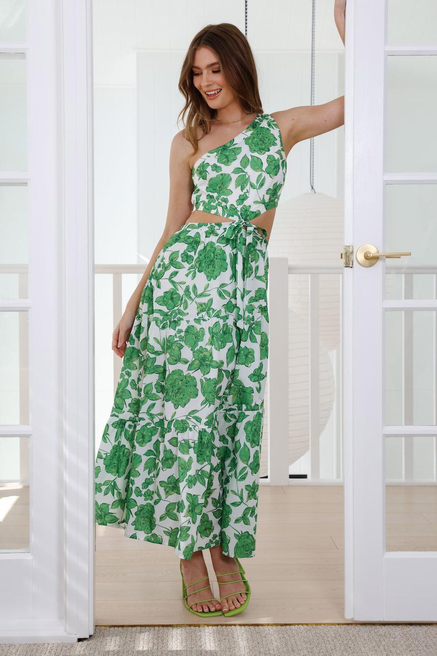 Pop Pop Midi Dress Green Product Image