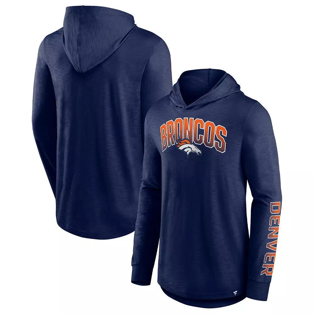 Men's Fanatics Branded Navy Denver Broncos Front Runner Pullover Hoodie, Size: Medium, Blue Product Image