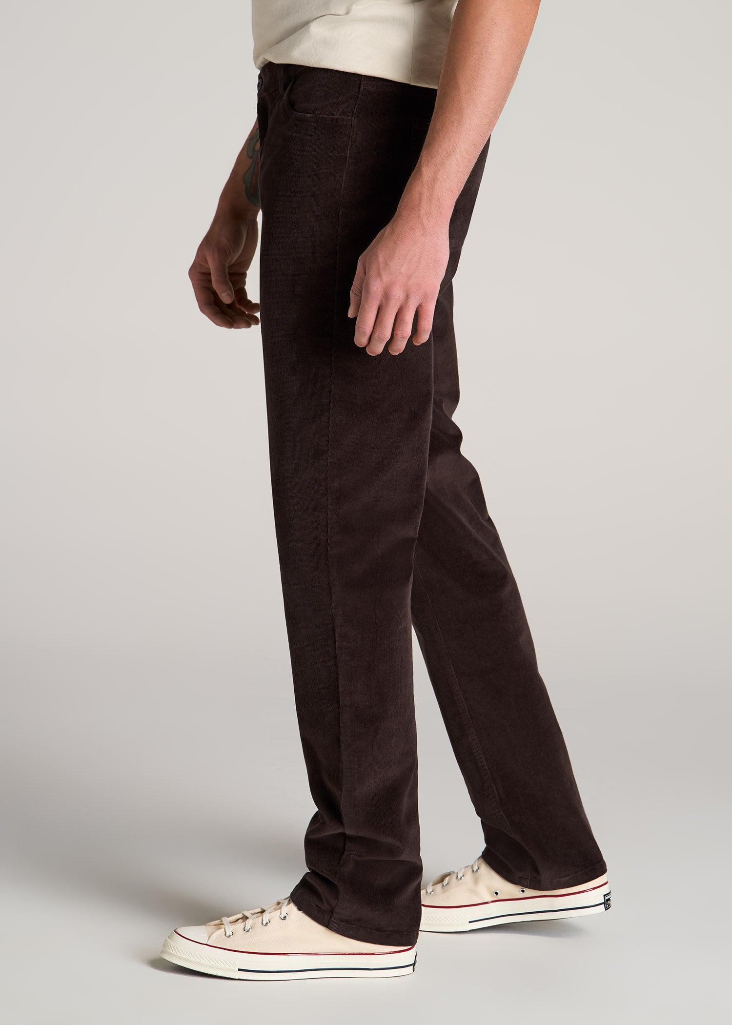 STRAIGHT-LEG Stretch Corduroy Pants for Tall Men in Evening Blue Product Image