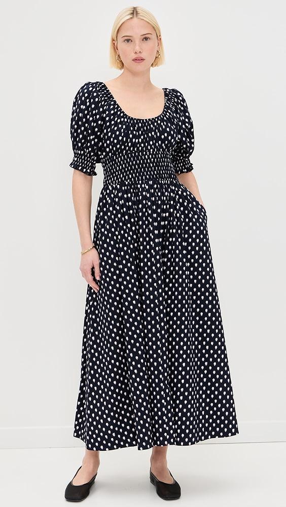 Madewell Shibori Puff Sleeve Midi Dress | Shopbop Product Image