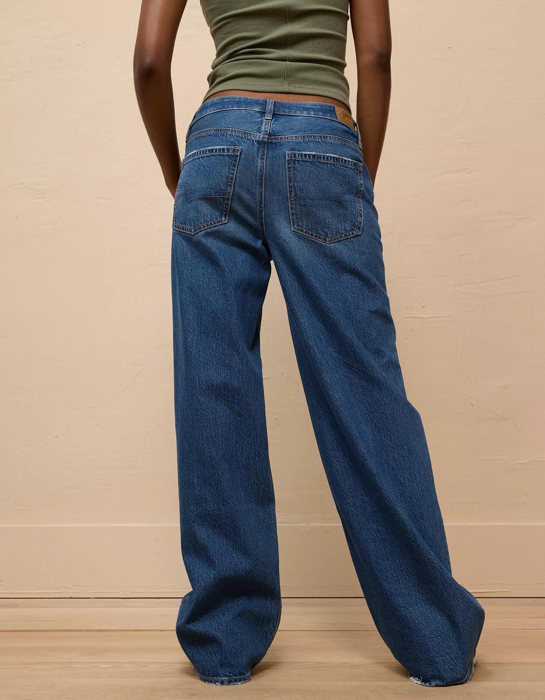 AE Low-Rise Baggy Wide-Leg Jean Product Image