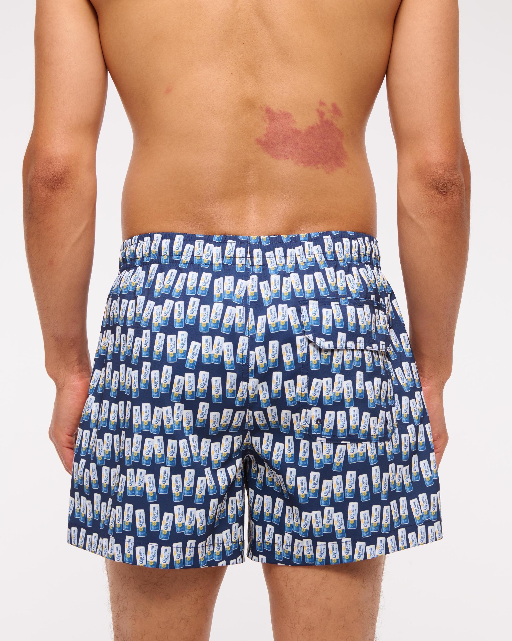 Pull-On Wide Seersucker Swim Trunk Product Image