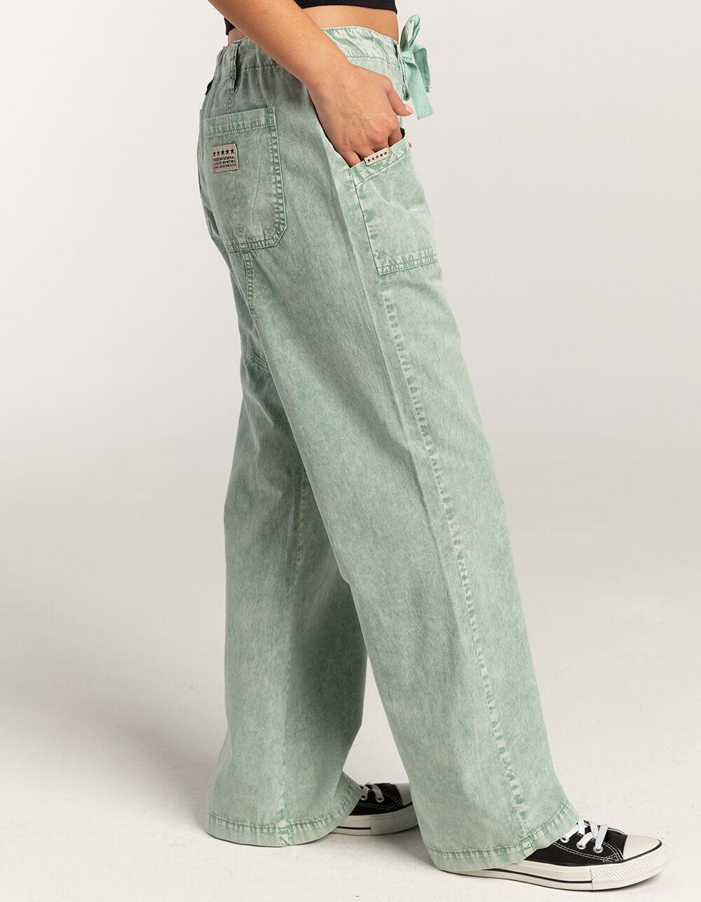 FIVESTAR GENERAL CO. Low Rise Womens Cargo Pants - SAGE Product Image