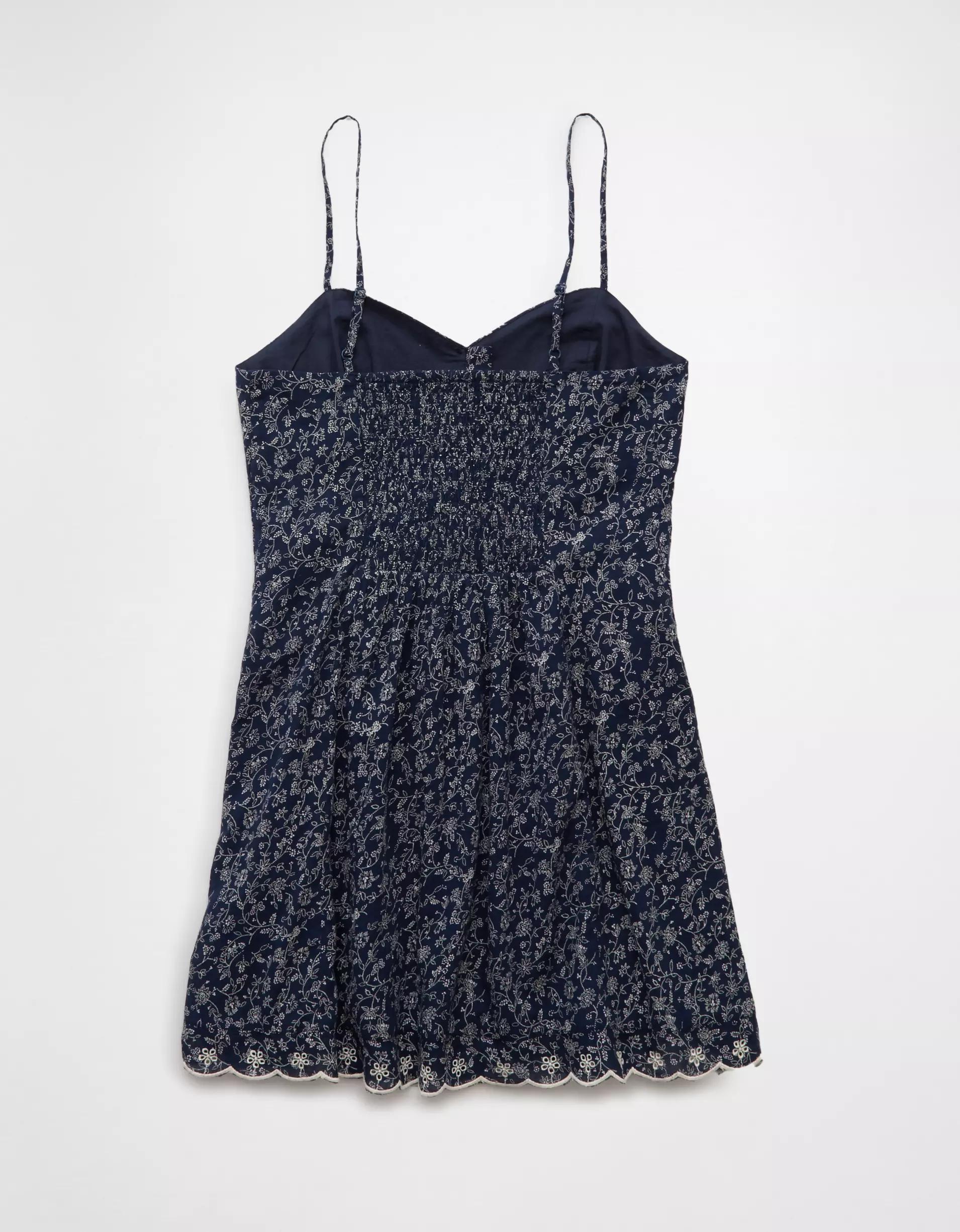 AE Sweetheart Button-Up Mini Dress Product Image