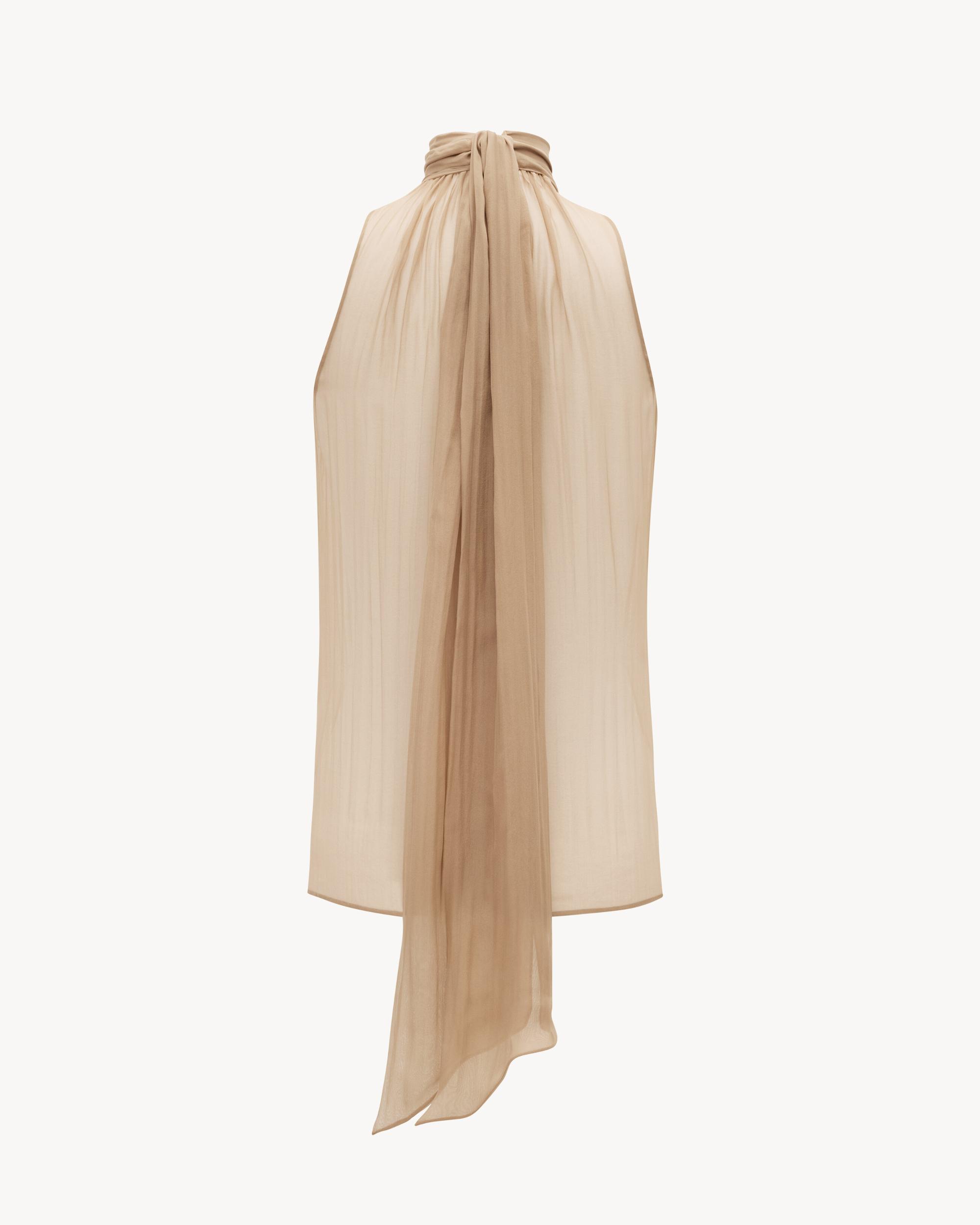 Blouse in silk muslin Product Image
