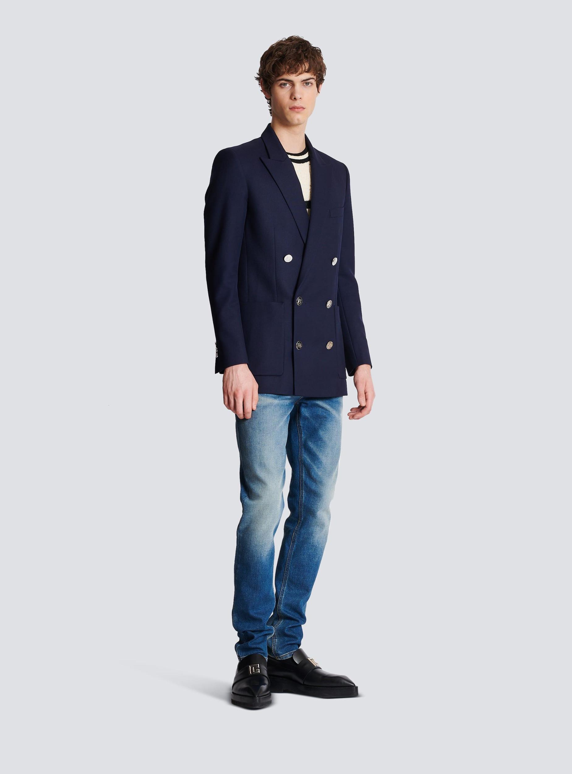 Double-breasted buttoned blazer Product Image