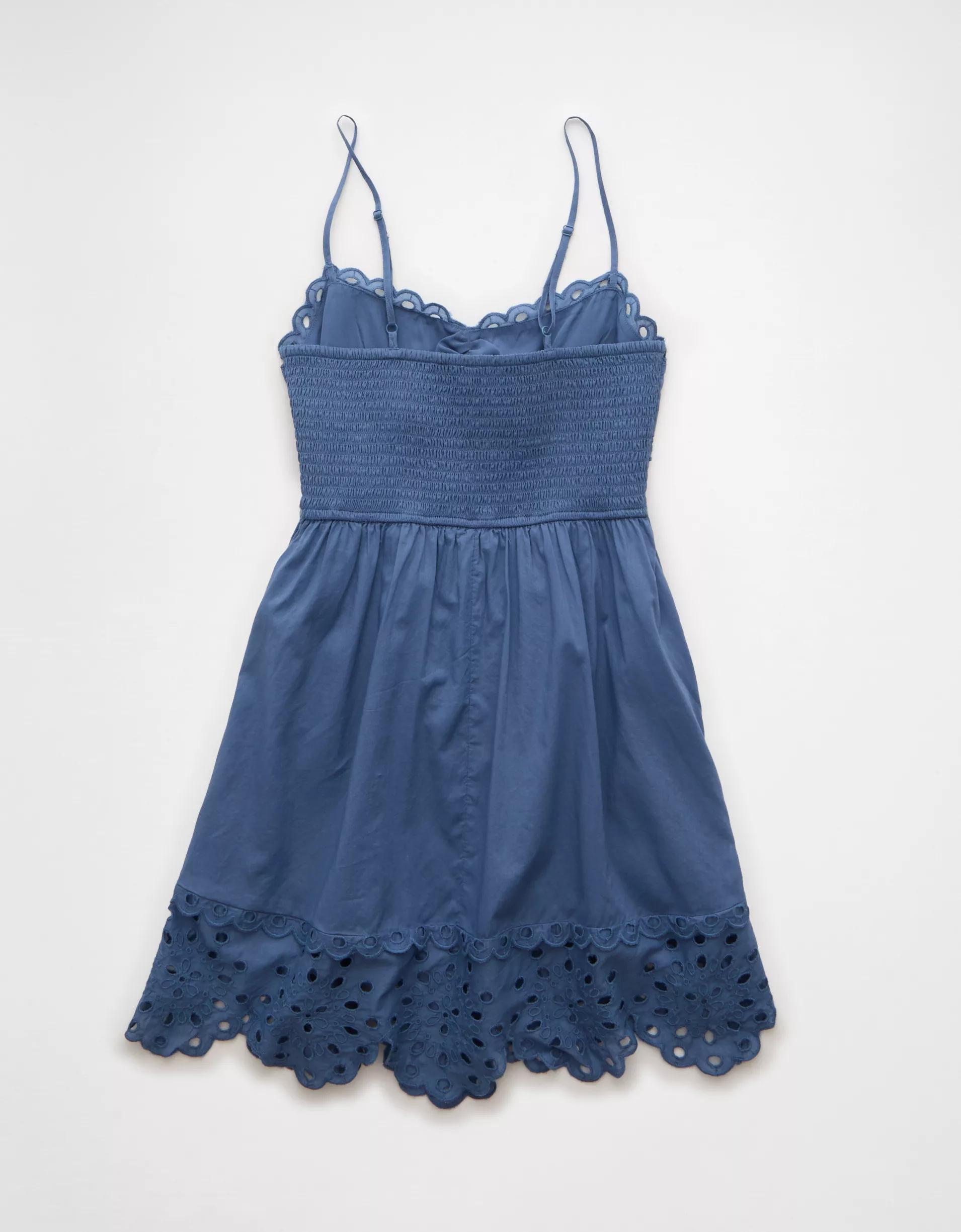 AE Catie Corset Eyelet Mini Dress Product Image