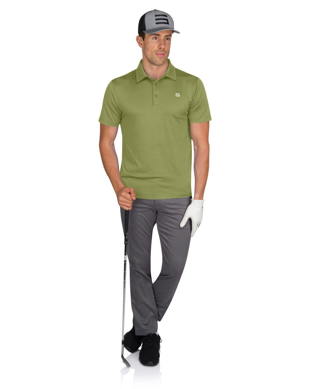 Three Sixty Six Men’s Untucked Golf Polo - The Perfect Length Male Product Image