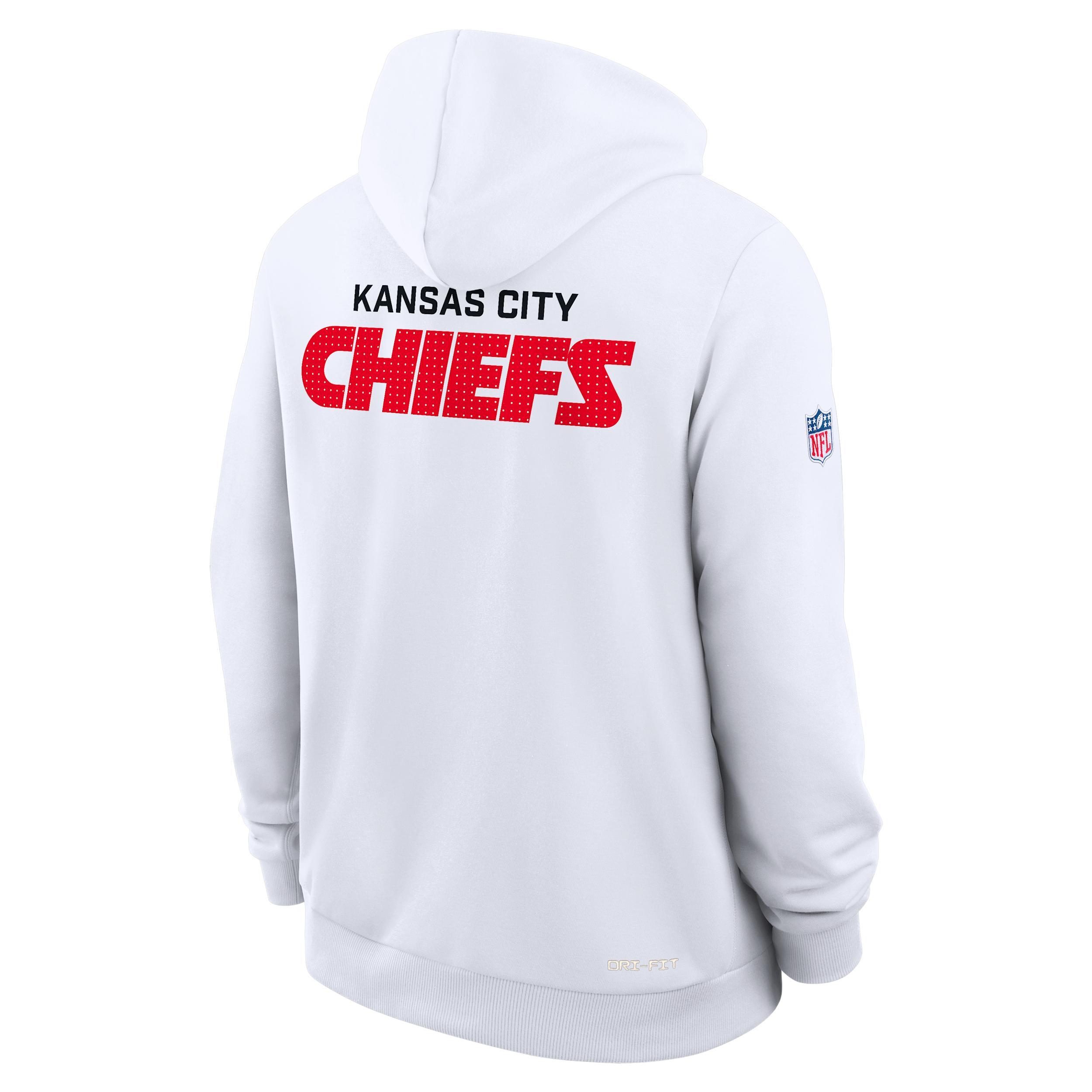 Chicago Bears Initial Home Sideline Nike Men's Dri-FIT NFL Pullover Hoodie Product Image