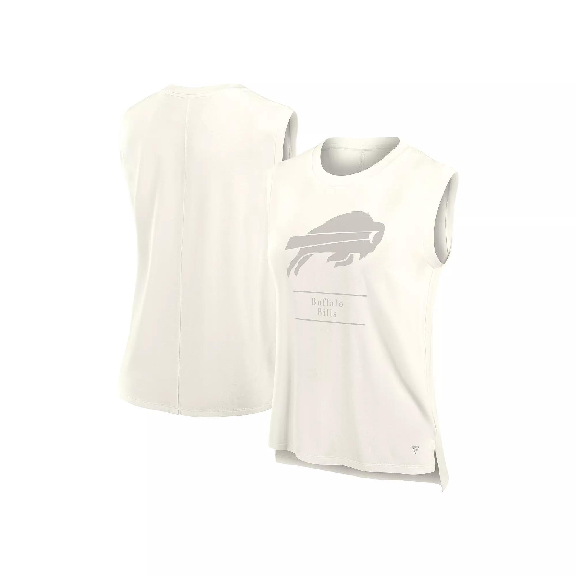 Women's Fanatics Cream Buffalo Bills Studio Embrace Tank Top, Size: XL, Beige Product Image