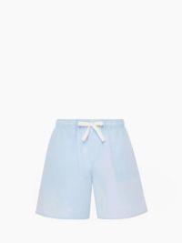 PRINTED DRAWSTRING SHORTS in blue | JW Anderson US  Product Image
