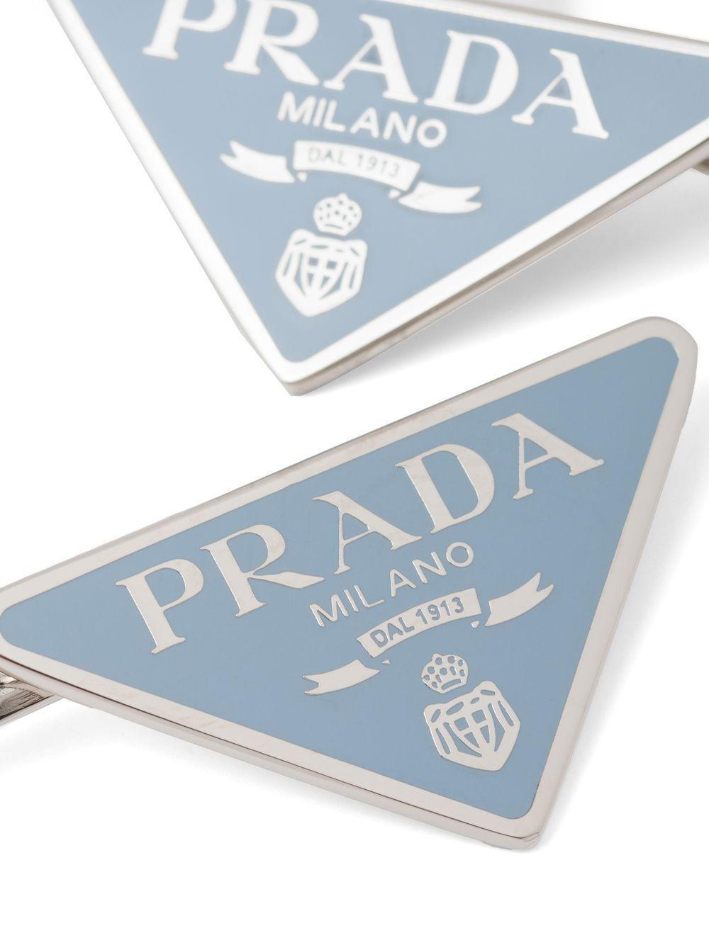 triangle logo hairclip set Product Image