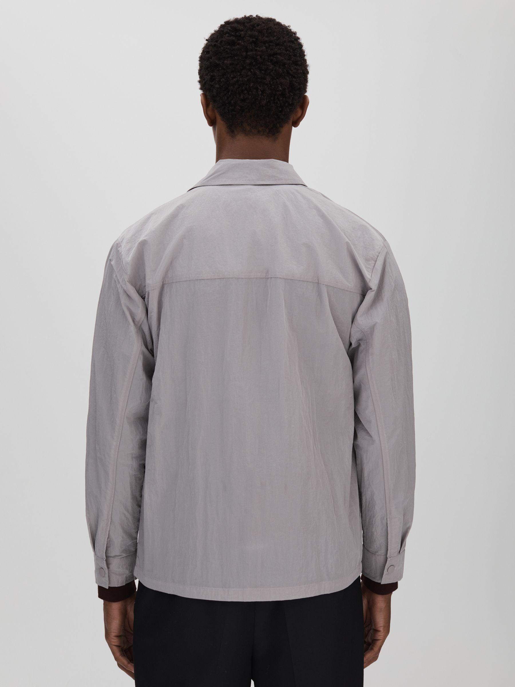 Rains Lightweight Crinkled Jacket in Flint Grey Product Image