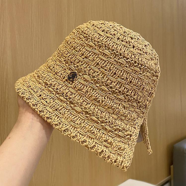 Straw Cloche Hat Product Image