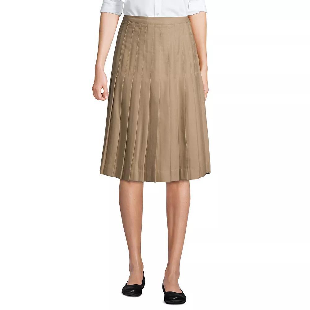 Women's Lands' End School Uniform Pleated Skirt, Size: 8, Classic Blue Product Image