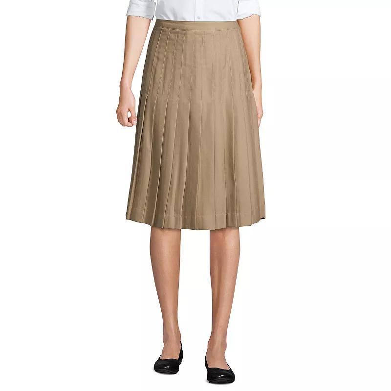 Women's Lands' End School Uniform Pleated Skirt, Size: 8, Classic Blue Product Image