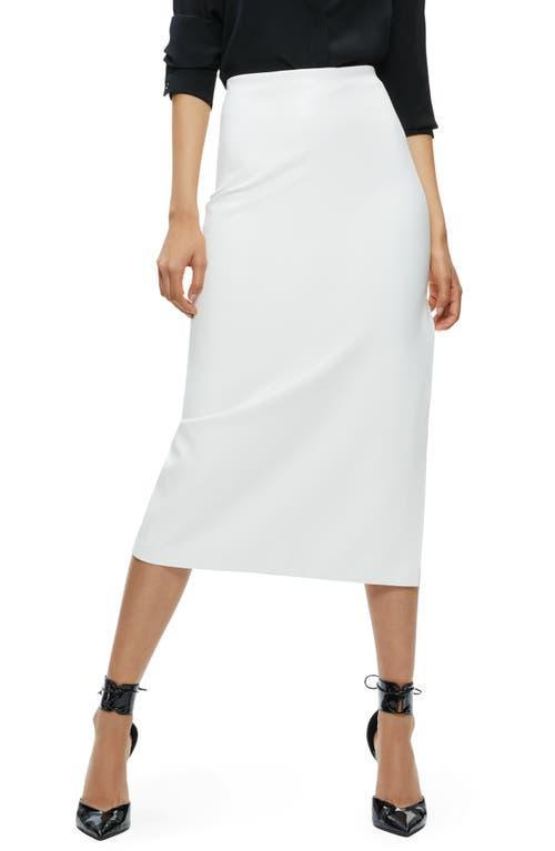 Womens Maeve Vegan Leather Slip Skirt Product Image