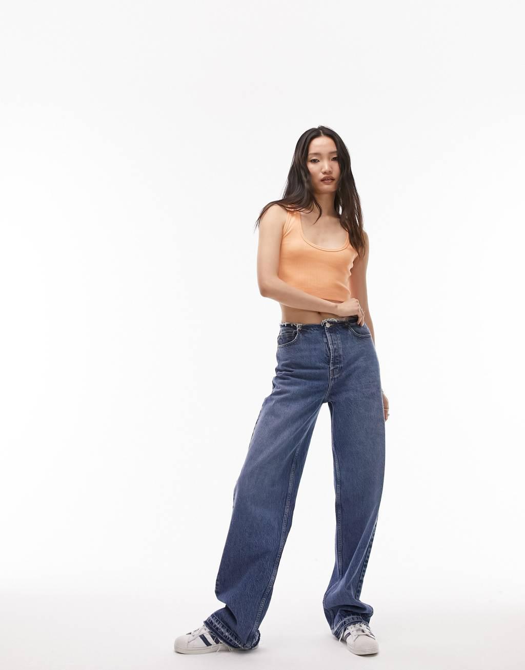 Topshop rib cropped top Product Image