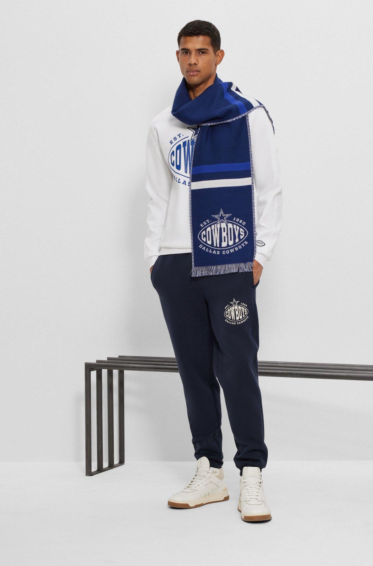 BOSS x NFL logo scarf with Dallas Cowboys branding Product Image