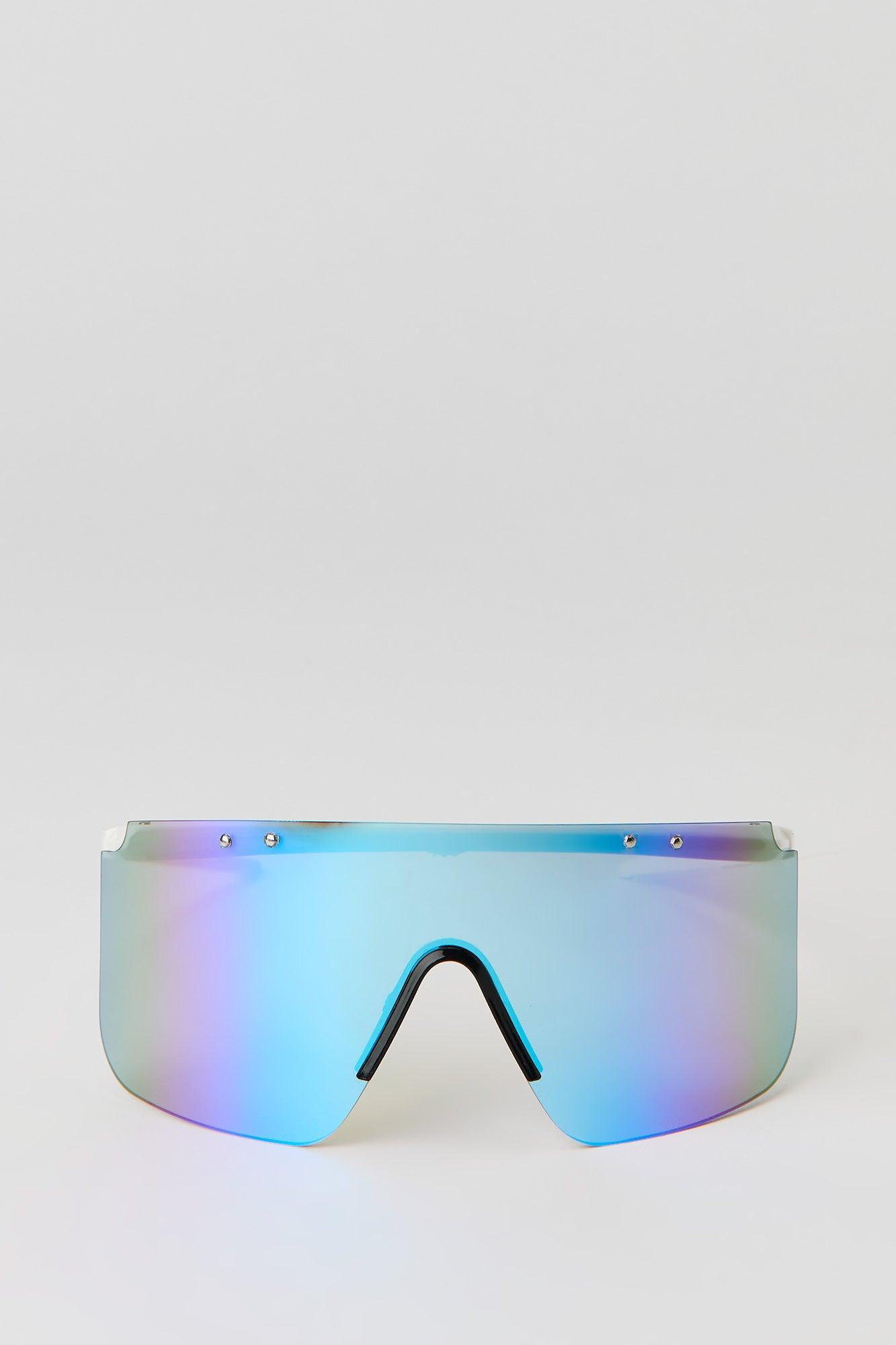 Rimless Shield Sunglasses Male Product Image