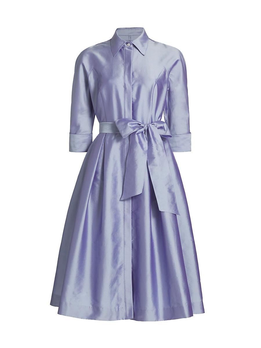 Womens Silk Taffeta Shirtdress Product Image