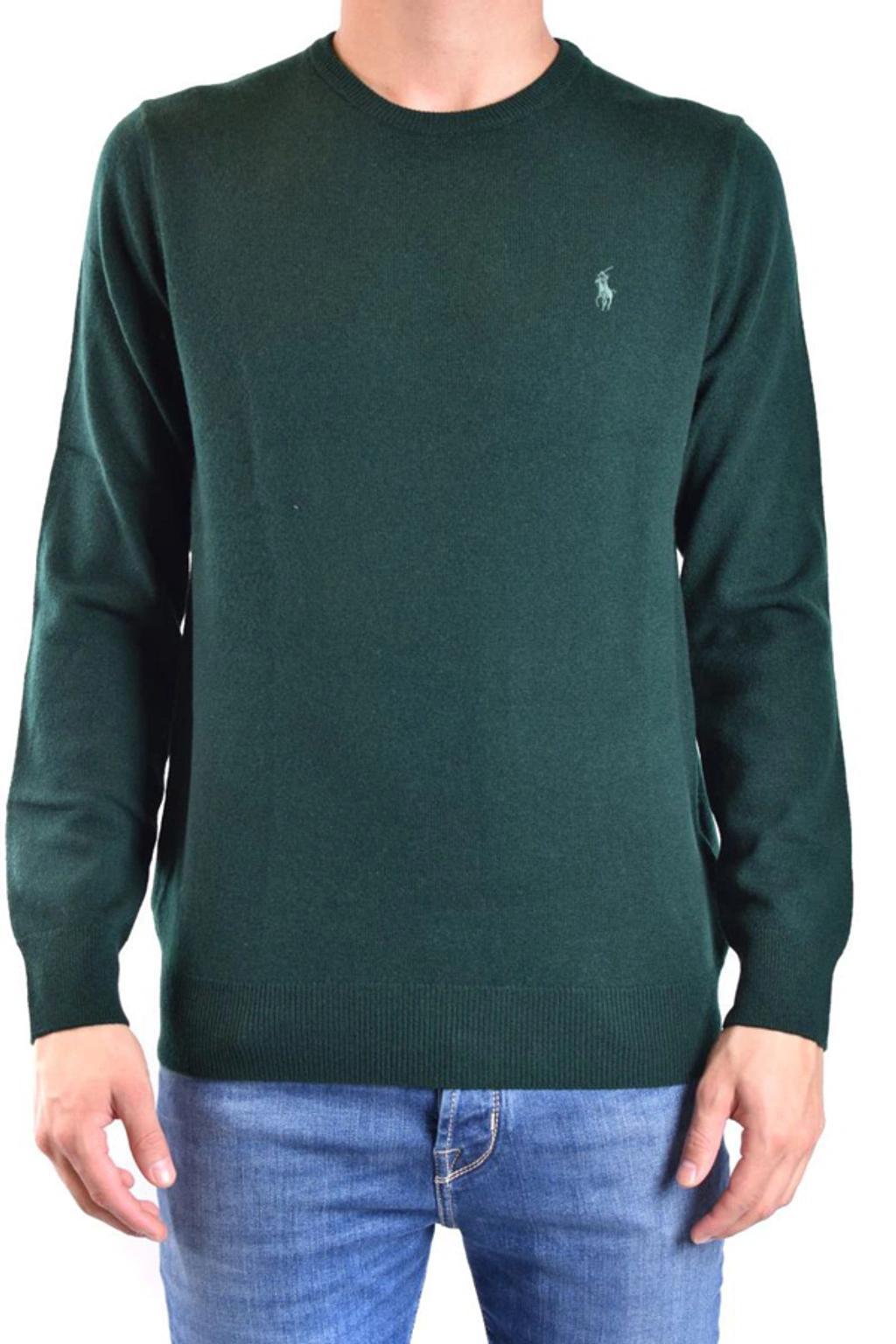 POLO RALPH LAUREN Sweater In Merino Wool In Verde Product Image