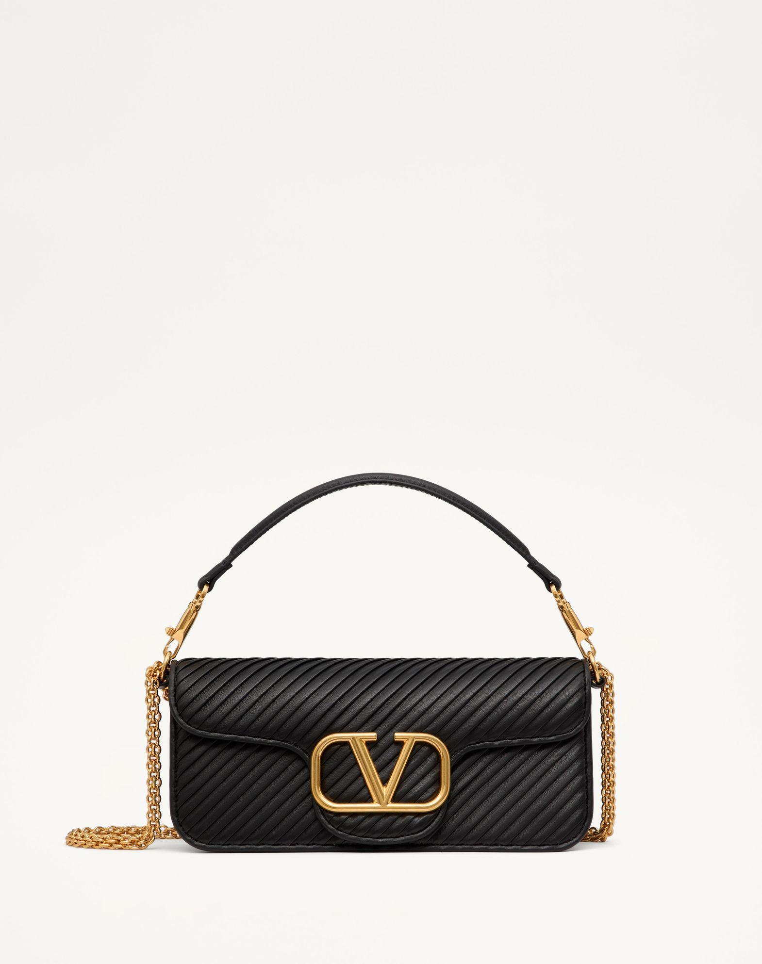 Valentino Garavani Locò Shoulder Bag In Pleated Nappa Product Image