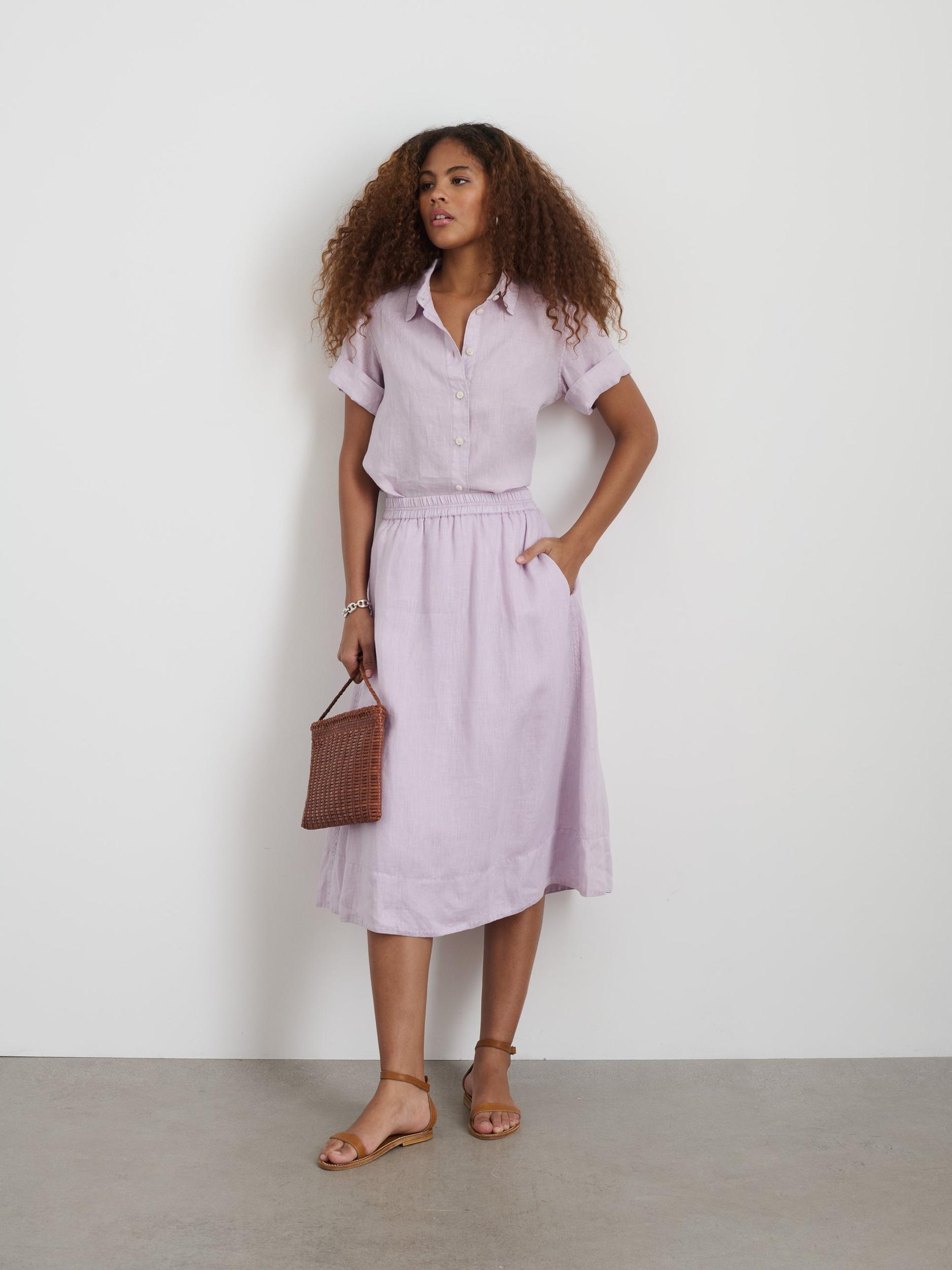 Maddie Skirt in Linen Product Image