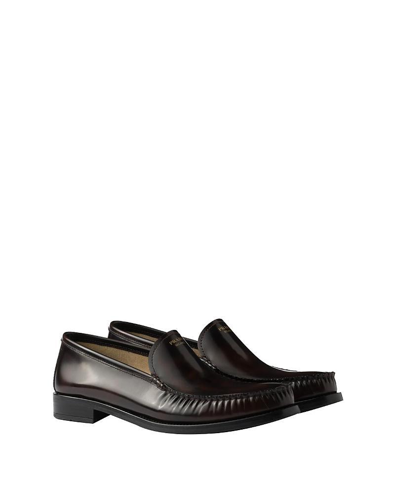 Womens Brushed Leather Loafers Product Image