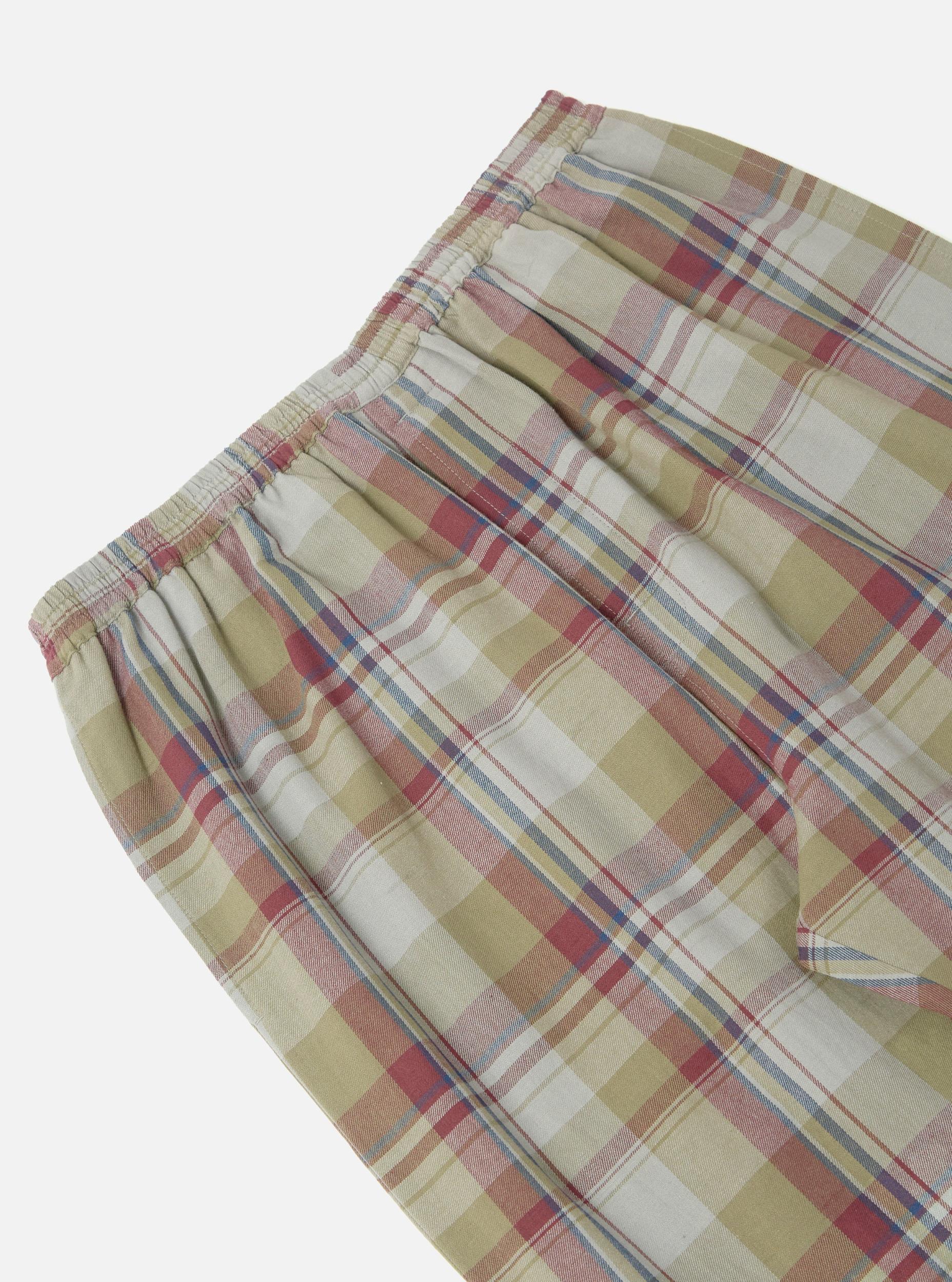 Green Kip Check Long Pyjama Set Product Image